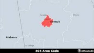 Area Coded 404 location