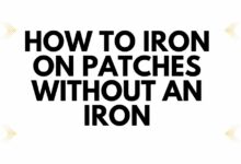 how to iron on patches without an iron
