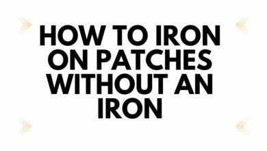 how to iron on patches without an iron